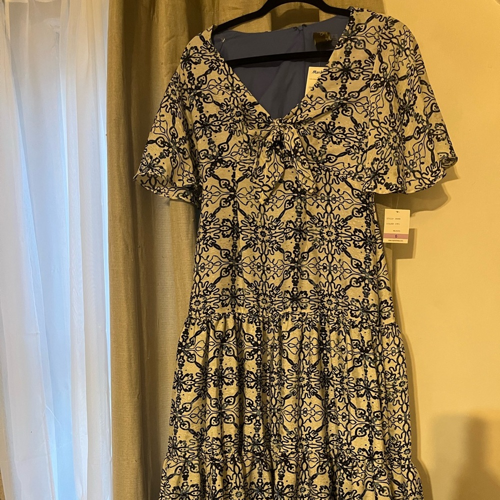Marshall’s Taylor dress blue midi dress